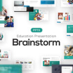 قالب آماده پاورپوینت تحصیلات دانشگاهی Brainstorm University Education Template