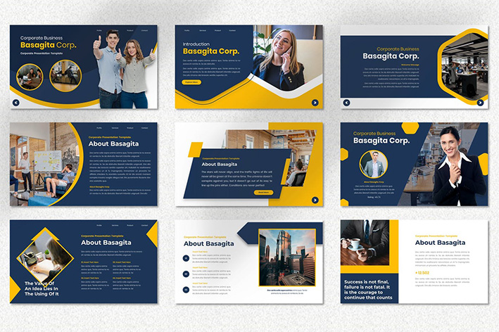 قالب پاورپوینت حرفه ای معرفی شرکت Basagita Corporate Powerpoint Template قالب پاورپوینت حرفه ای معرفی شرکت Basagita Corporate Powerpoint Template