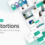 قالب پاورپوینت حرفه ای چند منظوره Distortions Multipurpose Powerpoint Template