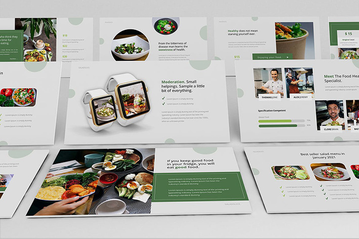 قالب پاورپوینت و گوگل اسلایدر تم مواد غذایی Saladslice Powerpoint Presentation Template قالب پاورپوینت و گوگل اسلایدر تم مواد غذایی Saladslice Powerpoint Presentation Template