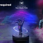 پروژه آماده افتر افکت حرفه ای با موزیک تبلیغ موزیک Hand Wave Music Visualizer