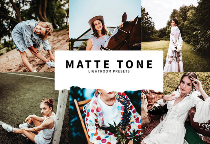 10 پریست لایت روم حرفه ای دسکتاپ تم رنگی مات Matte Tone Lightroom Presets