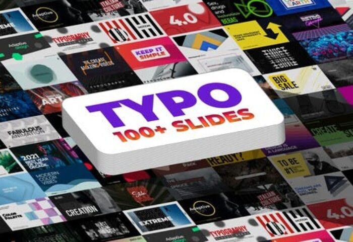 101 تایتل آماده پریمیر رزولوشن 4K حرفه ای Typography MOGRTs