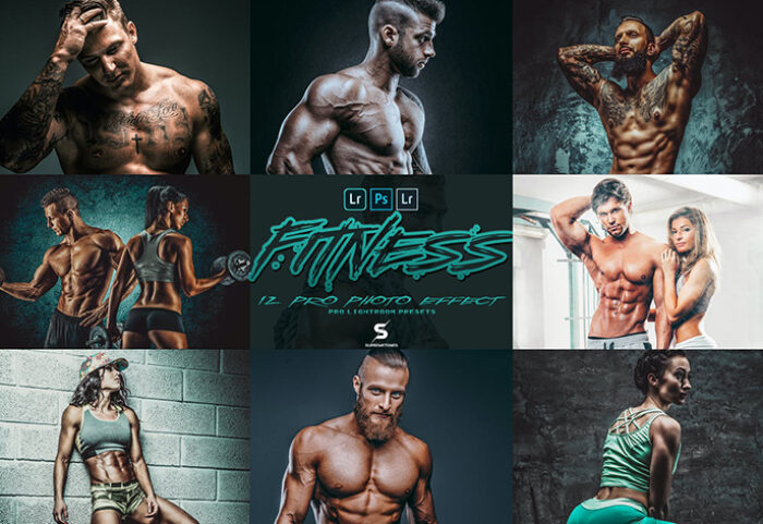 12 پریست لایت روم حرفه ای ورزشی PRO Fitness Image Lightroom Presets