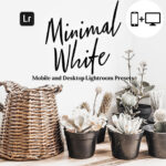 27 پریست لایت روم حرفه ای تم رنگی روشن Minimal White Lightroom Presets