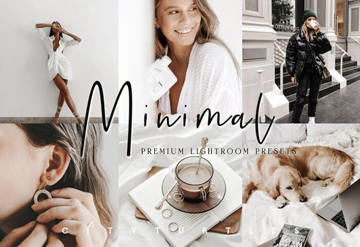 30 پریست لایت روم حرفه ای تم رنگی روشن MINIMAL VSCO LIGHTROOM PRESETS