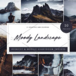 30 پریست لایت روم طبیعت دسکتاپ و موبایل Lightroom Moody Landscape
