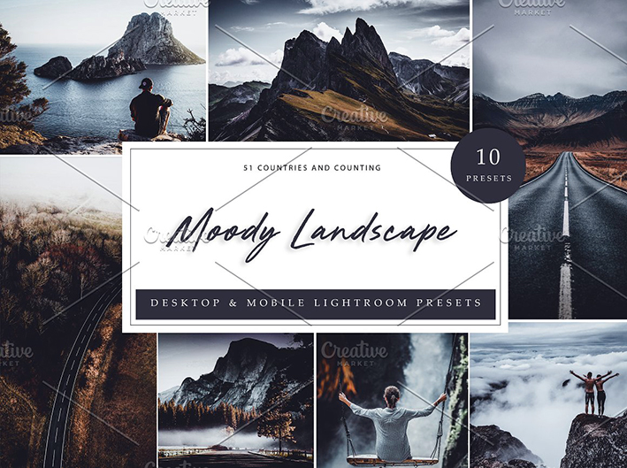 30 پریست لایت روم طبیعت دسکتاپ و موبایل Lightroom Moody Landscape 30 پریست لایت روم طبیعت دسکتاپ و موبایل Lightroom Moody Landscape