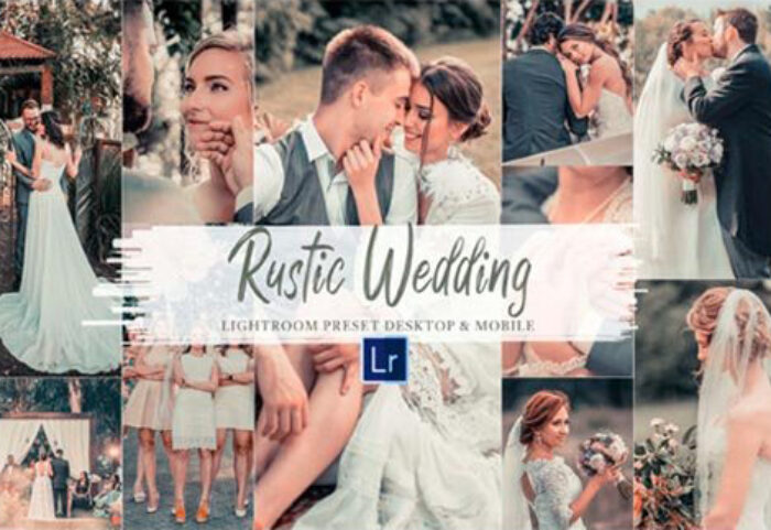 30 پریست لایت روم عروسی و پریست کمراراو فتوشاپ Rustic Wedding Mobile & Lightroom
