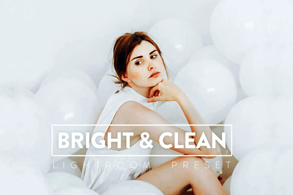 30 پریست لایت روم و پریست کمرا راو فتوشاپ تم رنگ روشن Bright & Clean Lightroom Presets