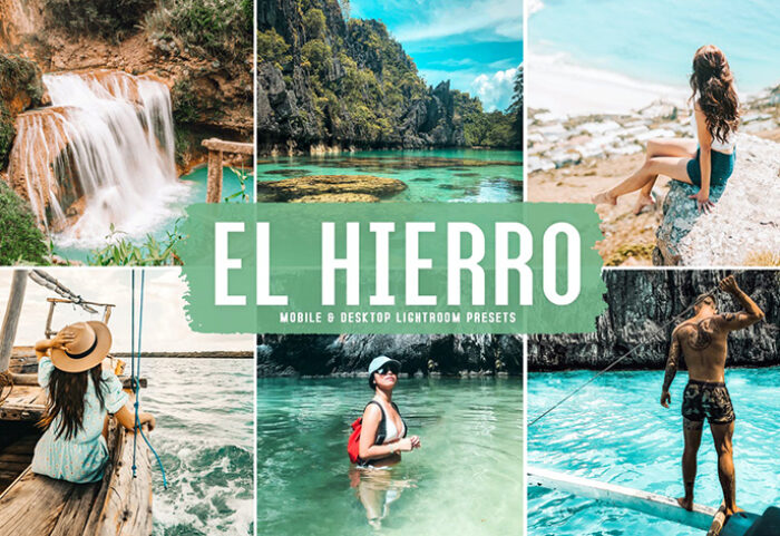 40 پریست لایت روم و پریست کمرا راو و اکشن فتوشاپ تم ال هیرو El Hierro Lightroom Presets