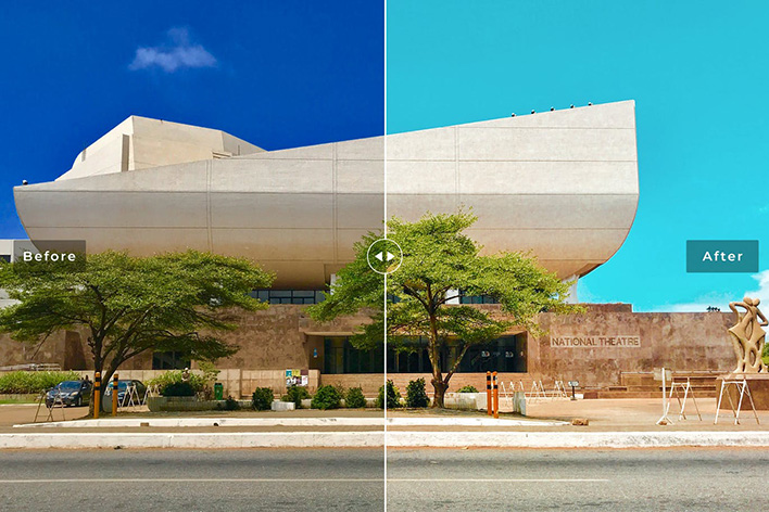 40 پریست لایت روم و پریست کمرا راو و اکشن فتوشاپ تم اکرا Accra Lightroom Presets 40 پریست لایت روم و پریست کمرا راو و اکشن فتوشاپ تم اکرا Accra Lightroom Presets