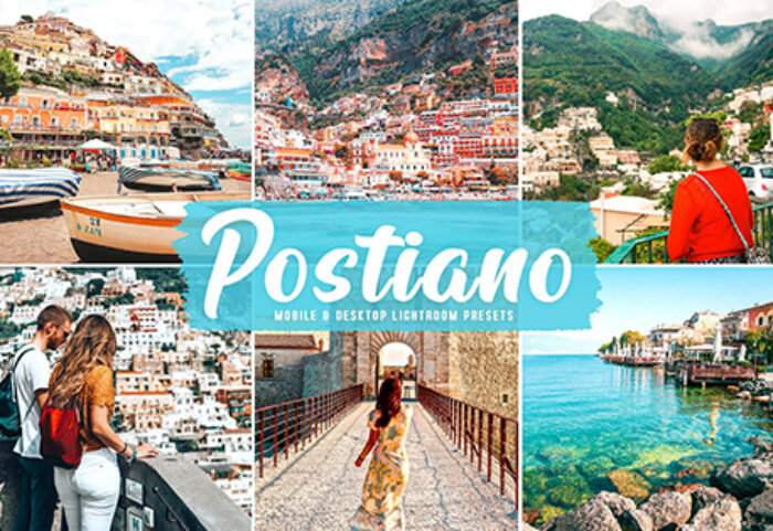 40 پریست لایت روم و پریست کمرا راو و اکشن فتوشاپ تم پوزیتانو Postiano Lightroom Presets