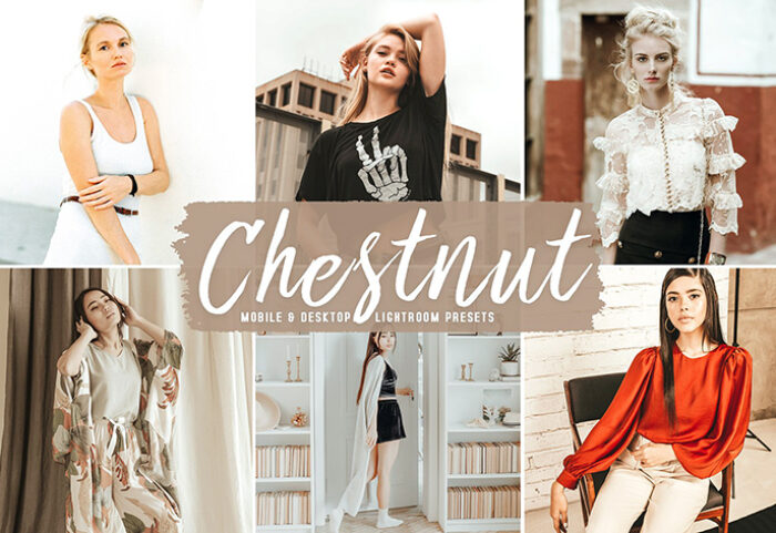 40 پریست لایت روم و پریست کمرا راو و اکشن فتوشاپ رنگ شاه بلوط Chestnut Lightroom Presets