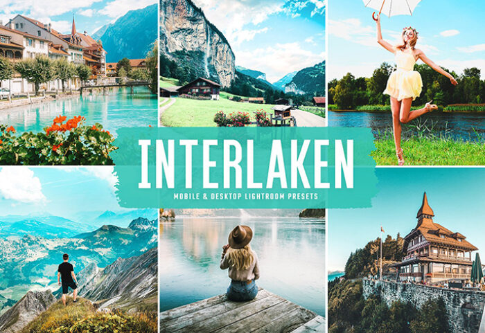 40 پریست لایت روم و کمرا راو و اکشن فتوشاپ Interlaken Lightroom Presets