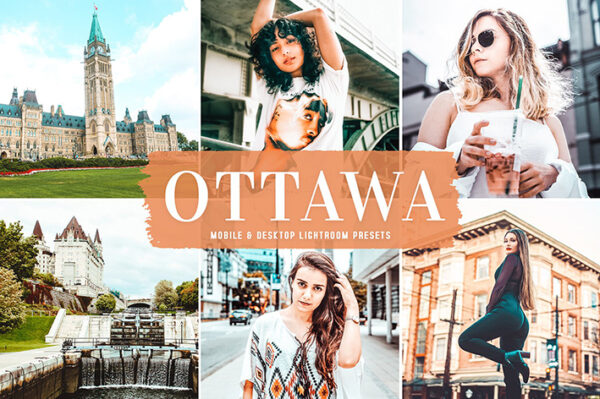 40 پریست لایت روم و کمرا راو و اکشن فتوشاپ تم اتاوا کانادا Ottawa Lightroom Presets