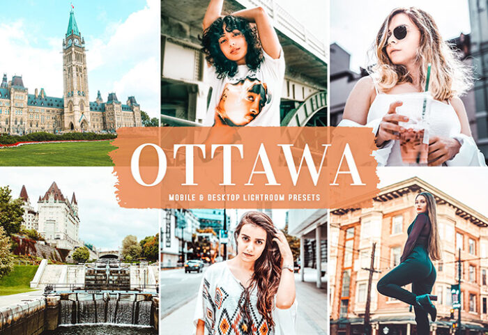 40 پریست لایت روم و کمرا راو و اکشن فتوشاپ تم اتاوا کانادا Ottawa Lightroom Presets