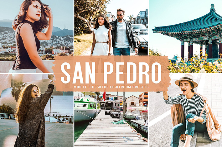 40 پریست لایت روم و کمرا راو و اکشن فتوشاپ تم سان پدرو San Pedro Lightroom Presets 40 پریست لایت روم و کمرا راو و اکشن فتوشاپ تم سان پدرو San Pedro Lightroom Presets