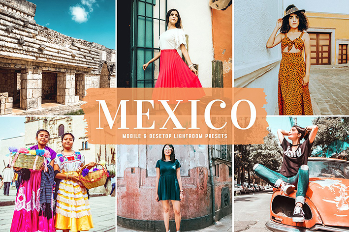40 پریست لایت روم و کمرا راو و اکشن فتوشاپ تم مکزیک Mexico Lightroom Presets 40 پریست لایت روم و کمرا راو و اکشن فتوشاپ تم مکزیک Mexico Lightroom Presets