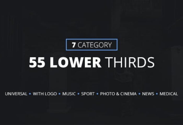 55 تایتل آماده افتر افکت حرفه ای Lower Thirds in 7 Categories