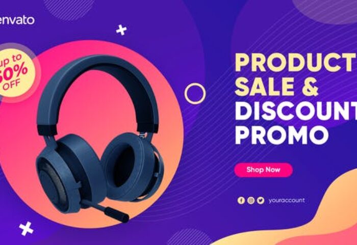 پروژه آماده افتر افکت با موزیک تخفیف فروشگاهی Product Sale & Discount Promo