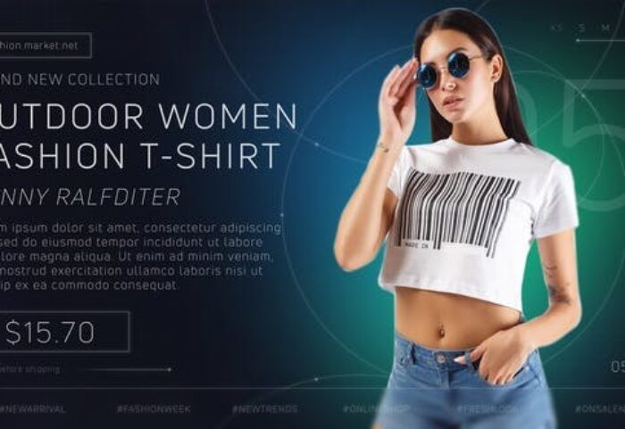 پروژه آماده افتر افکت تبلیغ تخفیف فروشگاهی Fashion Market Promotion
