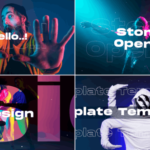 پروژه آماده افتر افکت تیتراژ سینمایی تایپوگرافی با موزیک Clean Stomp Opener