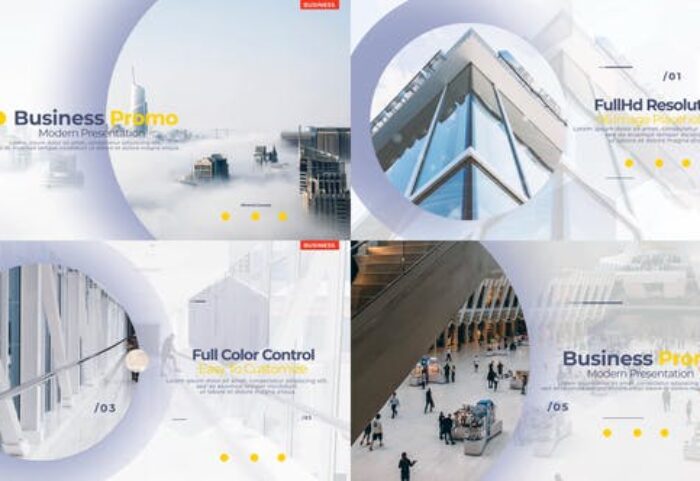 پروژه آماده افتر افکت حرفه ای 2021 با موزیک معرفی شرکت Business Promo