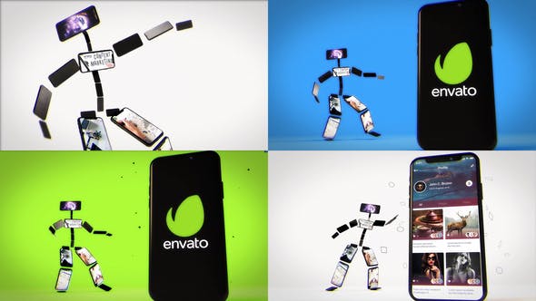پروژه آماده افتر افکت حرفه ای تبلیغات موبایلی Dancing Phone Character پروژه آماده افتر افکت حرفه ای تبلیغات موبایلی Dancing Phone Character