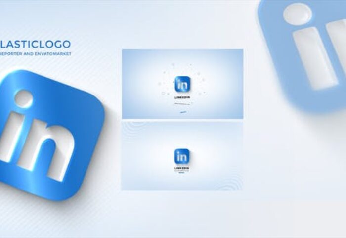پروژه آماده افتر افکت نمایش لوگو با موزیک افکت پلاستیکی Plastic Simple Logo