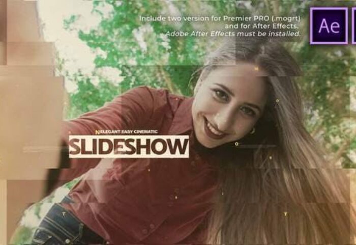 پروژه آماده پریمیر اسلایدشو سینمایی با موزیک Elegant Easy Cinematic Slideshow