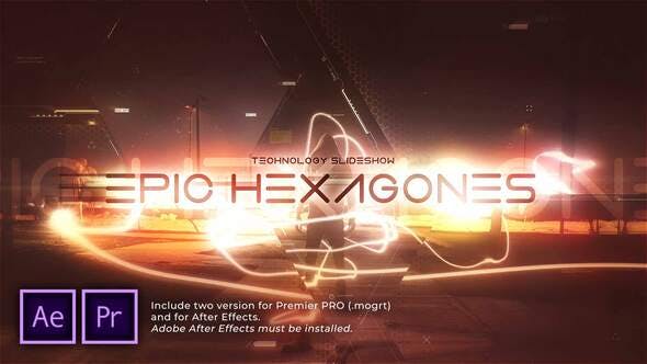 پروژه آماده پریمیر اسلایدشو سینمایی با موزیک Epic Hexagones Technology Slideshow پروژه آماده پریمیر اسلایدشو سینمایی با موزیک Epic Hexagones Technology Slideshow