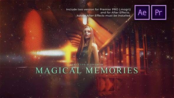 پروژه پریمیر اسلایدشو با موزیک افکت ذرات Particles Slideshow Magical Memories پروژه پریمیر اسلایدشو با موزیک افکت ذرات Particles Slideshow Magical Memories