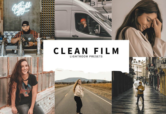 10 پریست رنگی حرفه ای لایت روم Clean Film Lightroom Presets