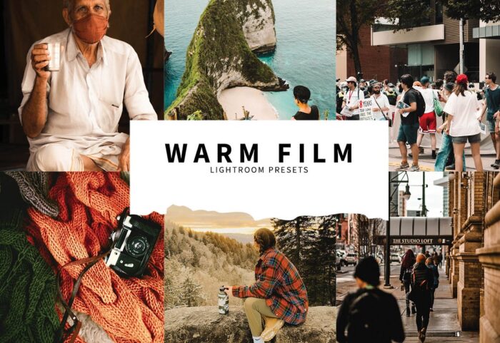 10 پریست رنگی لایت روم رنگ سینماتیک Warm Film Lightroom Presets