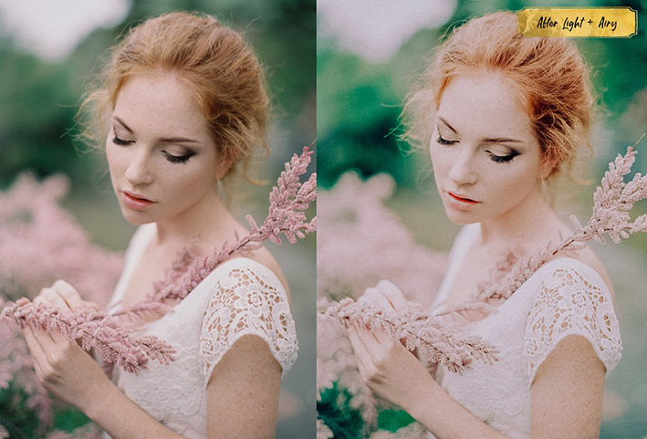 10 پریست لایت روم عروسی حرفه ای تم روشن Light And Airy Lightroom Presets 10 پریست لایت روم عروسی حرفه ای تم روشن Light And Airy Lightroom Presets