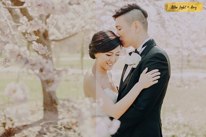 10 پریست لایت روم عروسی حرفه ای تم روشن Light And Airy Lightroom Presets 10 پریست لایت روم عروسی حرفه ای تم روشن Light And Airy Lightroom Presets