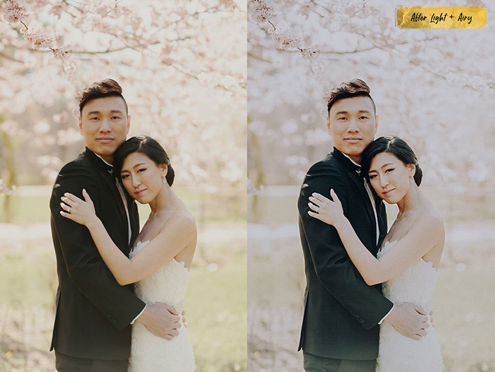 10 پریست لایت روم عروسی حرفه ای تم روشن Light And Airy Lightroom Presets 10 پریست لایت روم عروسی حرفه ای تم روشن Light And Airy Lightroom Presets