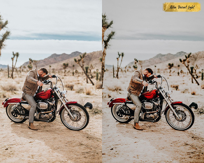 10 پریست لایت روم عروسی و پرتره تم کویر Desert Light Lightroom Presets 10 پریست لایت روم عروسی و پرتره تم کویر Desert Light Lightroom Presets
