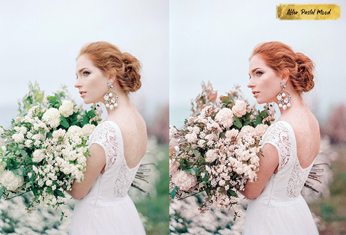 10 پریست لایت روم عروسی و پرتره رنگ پاستلی Pastel Mood Lightroom Presets 10 پریست لایت روم عروسی و پرتره رنگ پاستلی Pastel Mood Lightroom Presets