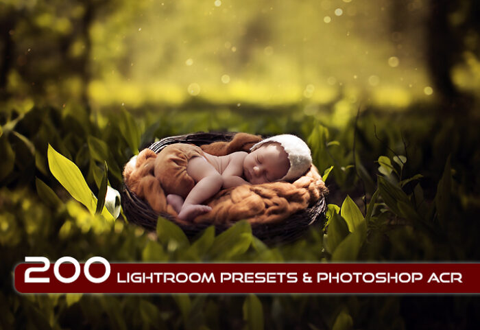 200 پریست لایت روم نوزاد و پریست کمرا راو فتوشاپ و براش لایت روم Lightroom Presets for Newborn And Baby