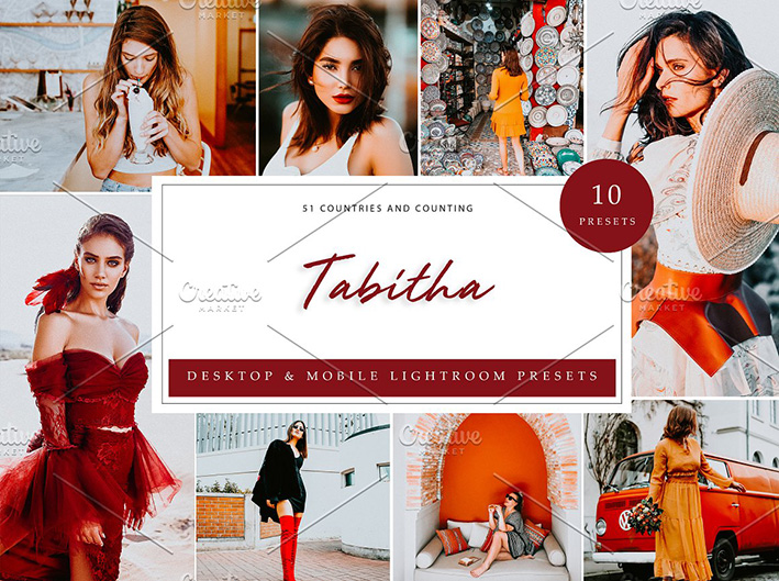 30 پریست رنگی لایت روم 2021 حرفه ای Tabitha Lightroom Presets 30 پریست رنگی لایت روم 2021 حرفه ای Tabitha Lightroom Presets