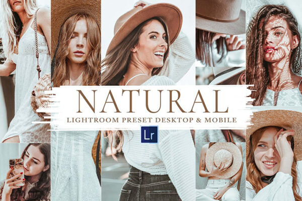 30 پریست لایت روم حرفه ای تم رنگ طبیعی Natural Mobile & Lightroom Preset