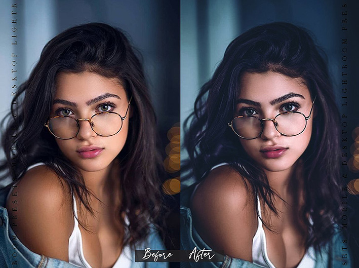 30 پریست لایت روم حرفه ای سینمایی تم آبی تیره DARK BLUE Lightroom Presets 30 پریست لایت روم حرفه ای سینمایی تم آبی تیره DARK BLUE Lightroom Presets