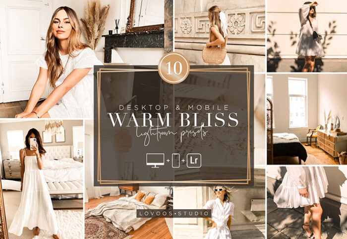 30 پریست لایت روم و پریست کمرا راو فتوشاپ گرمای خوشبختی WARM BLISS Lightroom Presets