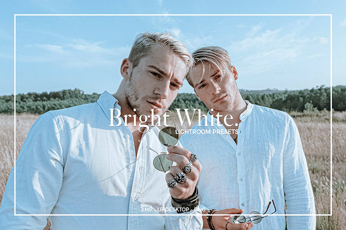 30 پریست لایت روم پرتره تم رنگی سفید درخشان BRIGHT WHITE LIGHTROOM PRESETS 30 پریست لایت روم پرتره تم رنگی سفید درخشان BRIGHT WHITE LIGHTROOM PRESETS