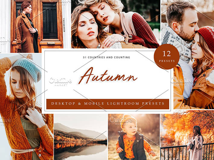 36 پریست لایت روم حرفه ای پاییز Autumn Lightroom Presets 36 پریست لایت روم حرفه ای پاییز Autumn Lightroom Presets