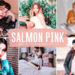 40 پریست لایت روم و پریست کمرا راو و اکشن فتوشاپ تم صورتی Salmon Pink Lightroom Presets