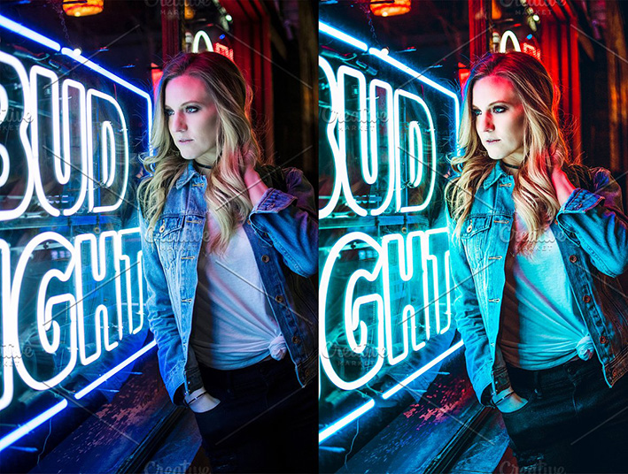 45 پریست لایت روم حرفه ای تم نور نئون Lightroom Presets Neon City 45 پریست لایت روم حرفه ای تم نور نئون Lightroom Presets Neon City