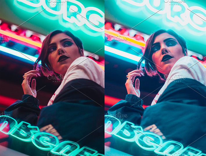 45 پریست لایت روم حرفه ای تم نور نئون Lightroom Presets Neon City 45 پریست لایت روم حرفه ای تم نور نئون Lightroom Presets Neon City